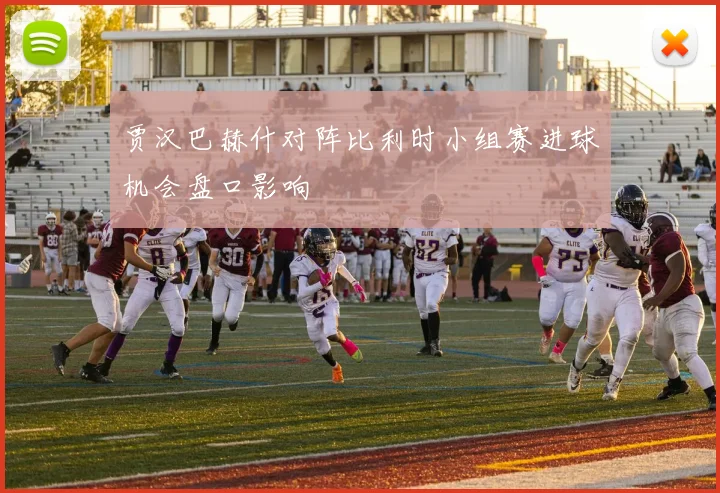 贾汉巴赫什对阵比利时小组赛进球机会盘口影响